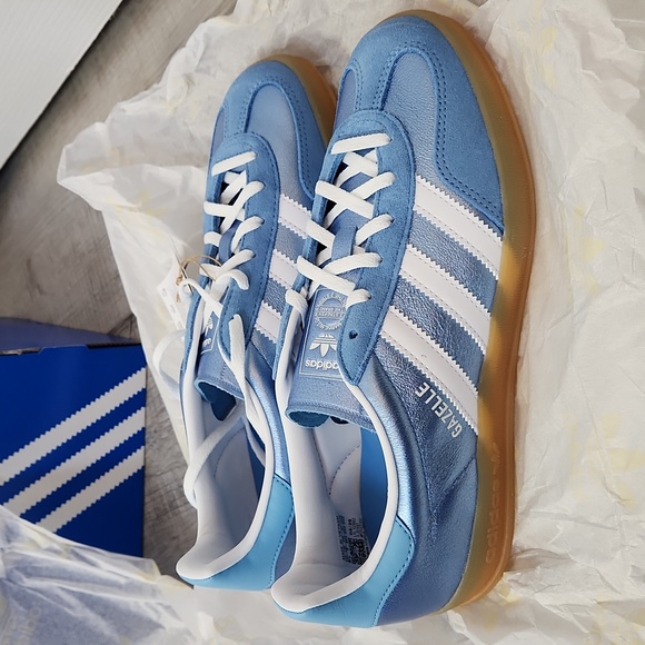 Adidas Gazelle Shoes 8.5 Blue Fusion NIB - Picture 3 of 10